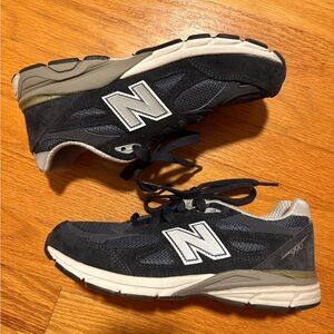 New Balance 990 Navy Sneakers